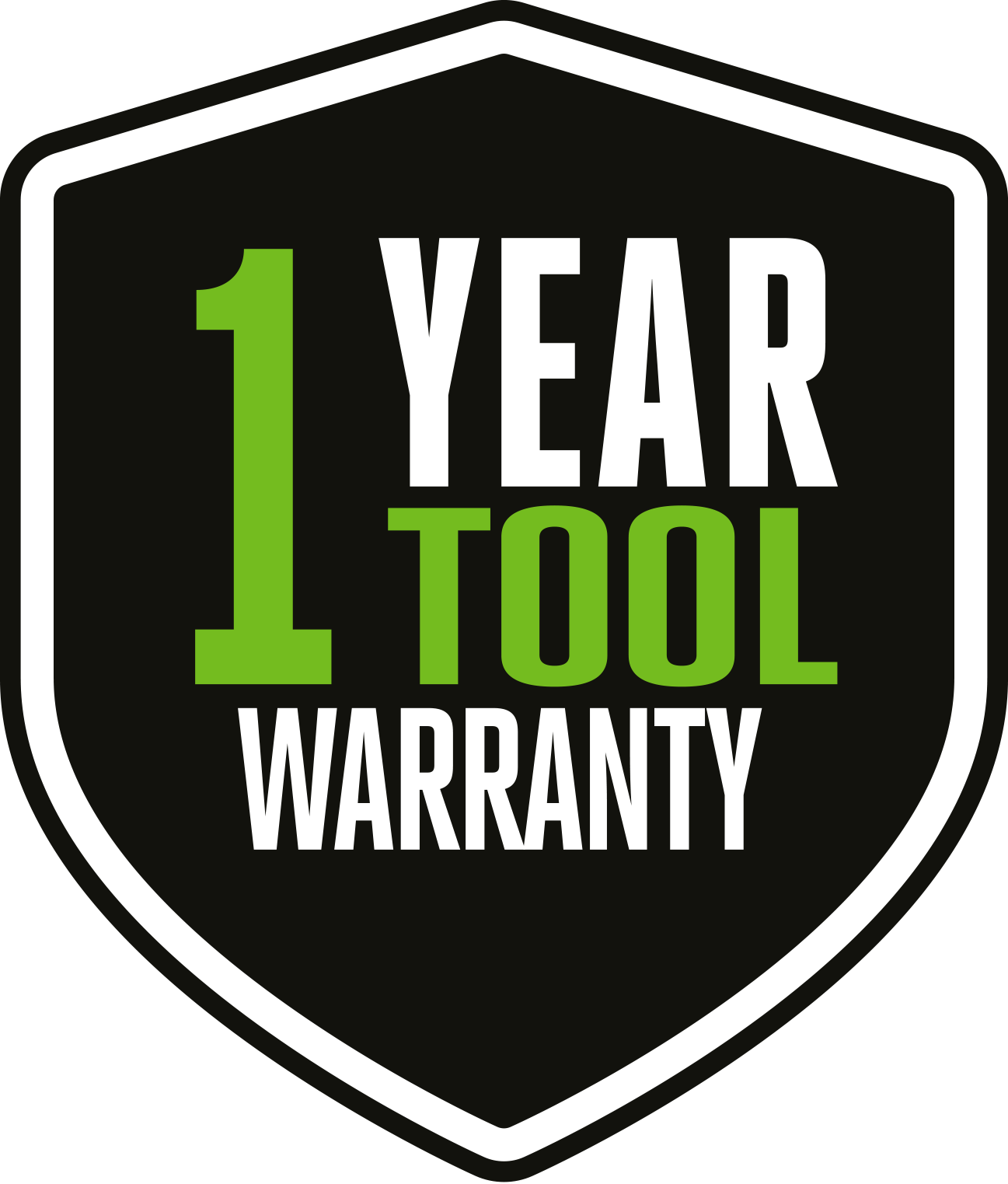 Professional Use 1 Year Tool Warranty